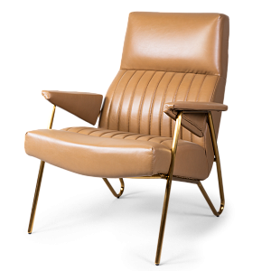 Кресло Solonar light brown leather