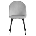 Мягкий стул в сером велюре Miruna Chair варинант исполнения - 2 | Loft Concept в Красноярске