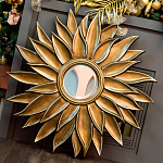 Зеркало-солнце с золотыми с лучами Rays of Peace варинант исполнения - 3 | Loft Concept в Красноярске