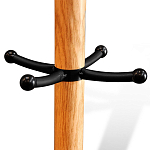 Вешалка с круглым основанием и черными металлическими крючками Industrial Metal Rust варинант исполнения - 2 | Loft Concept в Красноярске