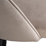 Стул велюровый серо-бежевый Schelde Gray Beige варинант исполнения - 4 | Loft Concept в Красноярске