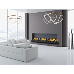 Люстра подвесная круглая золотого цвета с белыми изогнутыми световыми линиями Luke Lampco Tracer Lamp варинант исполнения - 12 | Loft Concept в Красноярске