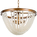 Круглая люстра с подвесками в виде круглых прозрачных бусин Transparent Beads Chandelier варинант исполнения - 1 | Loft Concept в Красноярске