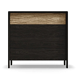 Комод 4 ящика с подсветкой на рельефном фасаде Warm Industrial варинант исполнения - 1 | Loft Concept в Красноярске