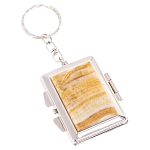 Зеркало брелок складное двухстороннее из натурального камня Оникс Silver Stone Mirrors варинант исполнения - 1 | Loft Concept в Красноярске