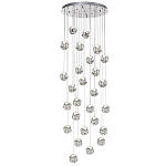 Люстра каскадня с 27-ю прозрачными шарообразными подвесами Bubbles Bocci варинант исполнения - 4 | Loft Concept в Красноярске