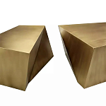 Комплект из 2-х дизайнерский журнальных столов геометрической формы Ribefyk варинант исполнения - 1 | Loft Concept в Красноярске