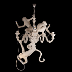 Люстра с тремя фигурами обезьян с лампочками в руках белого цвета Hanging Monkey варинант исполнения - 2 | Loft Concept в Красноярске