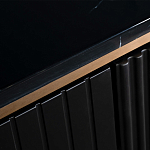 Комод черный округлой формы с рельефным фасадом Black Cut варинант исполнения - 4 | Loft Concept в Красноярске