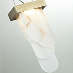 Подвесной светильник с белыми вертикальными элементами Alabaster Totem варинант исполнения - 11 | Loft Concept в Красноярске