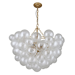 Люстра подвесная с рифлёными стеклянными шарами в форме воздушного облака Berries Chandelier варинант исполнения - 1 | Loft Concept в Красноярске