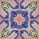 Плитка дизайнерская с узором Дива варинант исполнения - 1 | Loft Concept в Красноярске