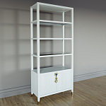 Стеллаж со стеклянными полками Elsa Dreams White варинант исполнения - 1 | Loft Concept в Красноярске