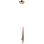 Подвесной светильник Metal Acrylic Tube Gold Hanging Lamp варинант исполнения - 2 | Loft Concept в Красноярске