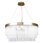 Люстра подвесная со стеклянными подвесками в виде перекрученных трубочек Nembus варинант исполнения - 1 | Loft Concept в Красноярске