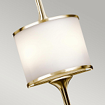 Бра вертикальное с белым полукруглым плафоном и длинным стержнем L Kichler варинант исполнения - 8 | Loft Concept в Красноярске