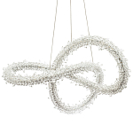 Фигурная люстра с хрустальным декором Gilbertine Crystal Curly Ring Chandelier варинант исполнения - 1 | Loft Concept в Красноярске