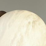 Настенно-потолочный светильник с плафоном в форме шара из алебастра Cryptocrystalline Stone варинант исполнения - 6 | Loft Concept в Красноярске