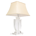 Настольная лампа хрустальная с бежевым абажуром Perfect варинант исполнения - 2 | Loft Concept в Красноярске