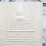 Большое Панно Абстракция белые нити Huipil Wall Hanging варинант исполнения - 3 | Loft Concept в Красноярске