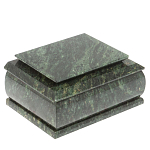 Шкатулка с зеркалом из натурального камня змеевик Stone Casket варинант исполнения - 1 | Loft Concept в Красноярске