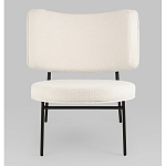 Мини-кресло District Lounge букле белый варинант исполнения - 4 | Loft Concept в Красноярске