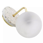 Бра с белым матовым плафоном в форме шара Round White Matte Lampshade варинант исполнения - 3 | Loft Concept в Красноярске