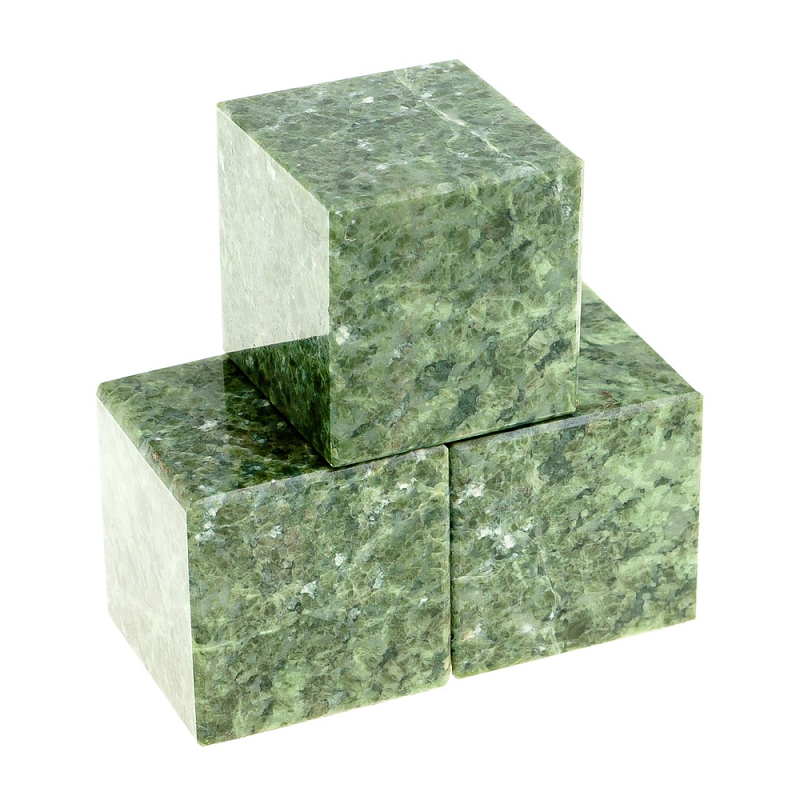Камни для охлаждения виски из натурального камня жадеит Natural Stone Cube Зеленый Камни для охлаждения виски из натурального камня жадеит Natural Stone Cube Зеленый в Красноярске | Loft Concept