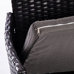 Обеденный комплект из искуственного ротанга Vintara черный варинант исполнения - 4 | Loft Concept в Красноярске