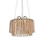 Люстра с подвесными рифлеными стеклянными трубками Nembus варинант исполнения - 1 | Loft Concept в Красноярске