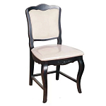 Стул из массива березы с мягким сиденьем без подлокотников в стиле прованс Vintage варинант исполнения - 1 | Loft Concept в Красноярске