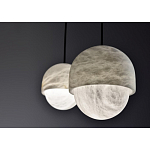 Подвесной светильник светодиодный с плафоном сферической формы Stone Helios варинант исполнения - 3 | Loft Concept в Красноярске