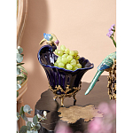Чаша темно-синего цвета из фарфора с разноцветной птичкой Eden Garden porcelain and bronze варинант исполнения - 14 | Loft Concept в Красноярске