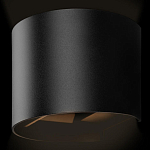 Уличный настенный светильник цилиндрической формы черного цвета из металла Urban Minimalist варинант исполнения - 3 | Loft Concept в Красноярске