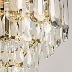 Люстра многоярусная с овальными прозрачными подвесками 36 см Harmonica варинант исполнения - 4 | Loft Concept в Красноярске