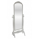 Зеркало напольное белое из массива бука с легкими потертостями White Provence варинант исполнения - 1 | Loft Concept в Красноярске