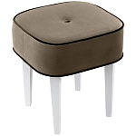 Квадратный мягкий пуф на белых ножках Winton Pouf Square варинант исполнения - 3 | Loft Concept в Красноярске