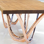 Обеденный стол прямоугольный с фигурными ножками G-table варинант исполнения - 3 | Loft Concept в Красноярске