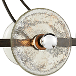 Люстра круглая с литыми стеклянными дисками Olympe Glass Chandelier варинант исполнения - 2 | Loft Concept в Красноярске