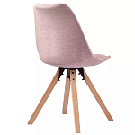 Стул мягкий с высокой спинкой на деревянных ножках Chair Dusty Pink варинант исполнения - 3 | Loft Concept в Красноярске