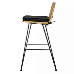 Стул барный с ротанговым плетением Half Bar Chair with Wicker без подлокотников варинант исполнения - 2 | Loft Concept в Красноярске