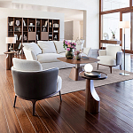 Приставной столик из массива дерева Walnut варинант исполнения - 9 | Loft Concept в Красноярске