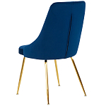 Стул в темно-синей велюровой обивке Ward Dark Blue Velour Chair варинант исполнения - 4 | Loft Concept в Красноярске