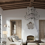 Бра с двумя тканевыми абажурами в форме цилиндра Prerequisites варинант исполнения - 4 | Loft Concept в Красноярске