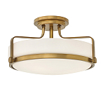 Потолочный светильник с круглым матовым белым плафоном Hinkley варинант исполнения - 1 | Loft Concept в Красноярске