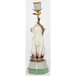 Подсвечник в виде кошки из фарфора с бронзовыми элементами Paradise Cat варинант исполнения - 3 | Loft Concept в Красноярске