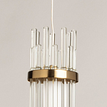 Подвесной светильник с цилиндрическим плафоном из прозрачных стеклянных трубок Nembus варинант исполнения - 9 | Loft Concept в Красноярске
