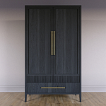 Шкаф платяной Primo с выдвижными ящиками шпон Светлый дуб варинант исполнения - 2 | Loft Concept в Красноярске