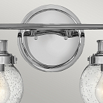 Бра для ванных комнат с прозрачным шарообразным плафоном из стекла с пузырьками на круглом основании Hinkley варинант исполнения - 17 | Loft Concept в Красноярске