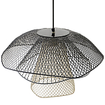 Подвесной светильник Black Grey Mesh Lampshade Hanging Lamp варинант исполнения - 4 | Loft Concept в Красноярске